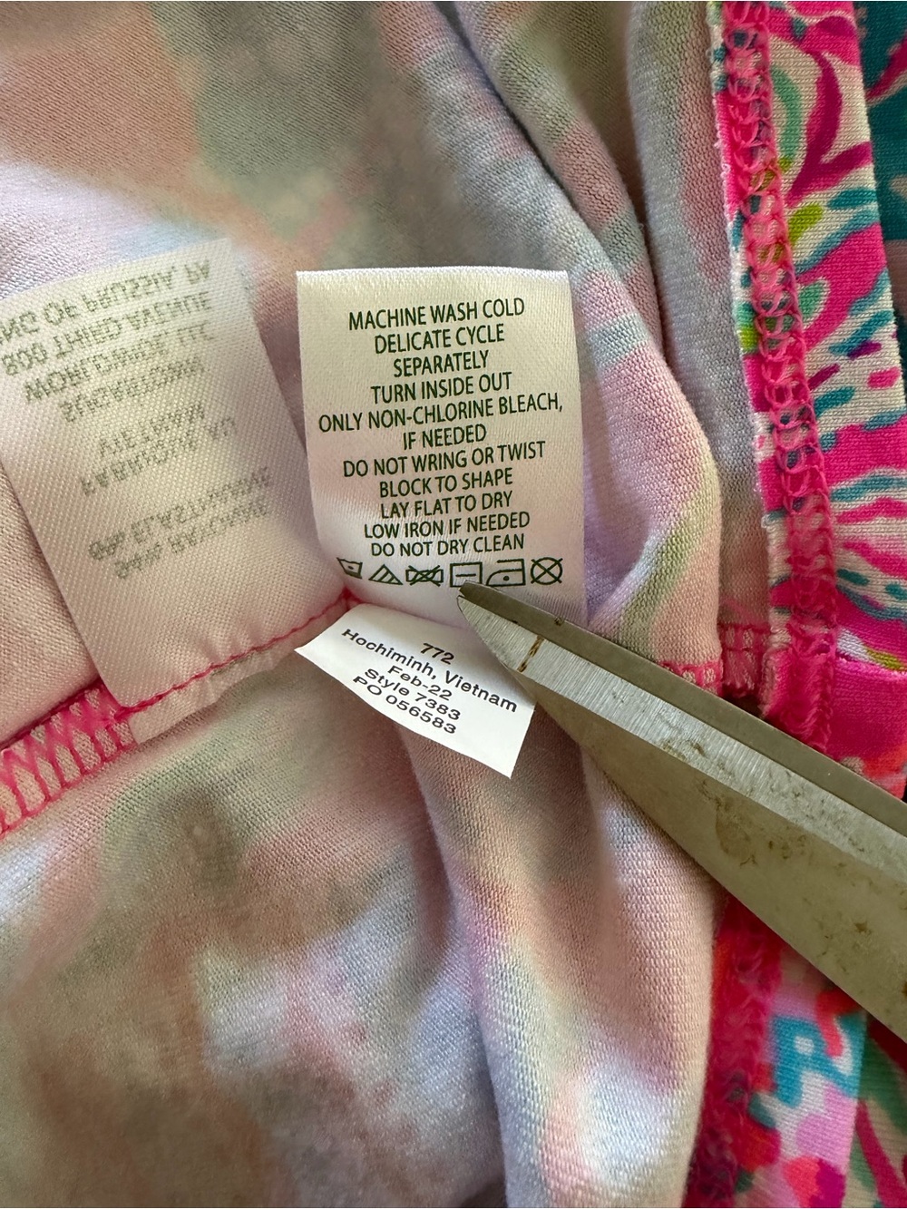 Lilly Pulitzer Parigi Floral Skort Romper Size Large Multicolor Pink - Picture 9 of 9
